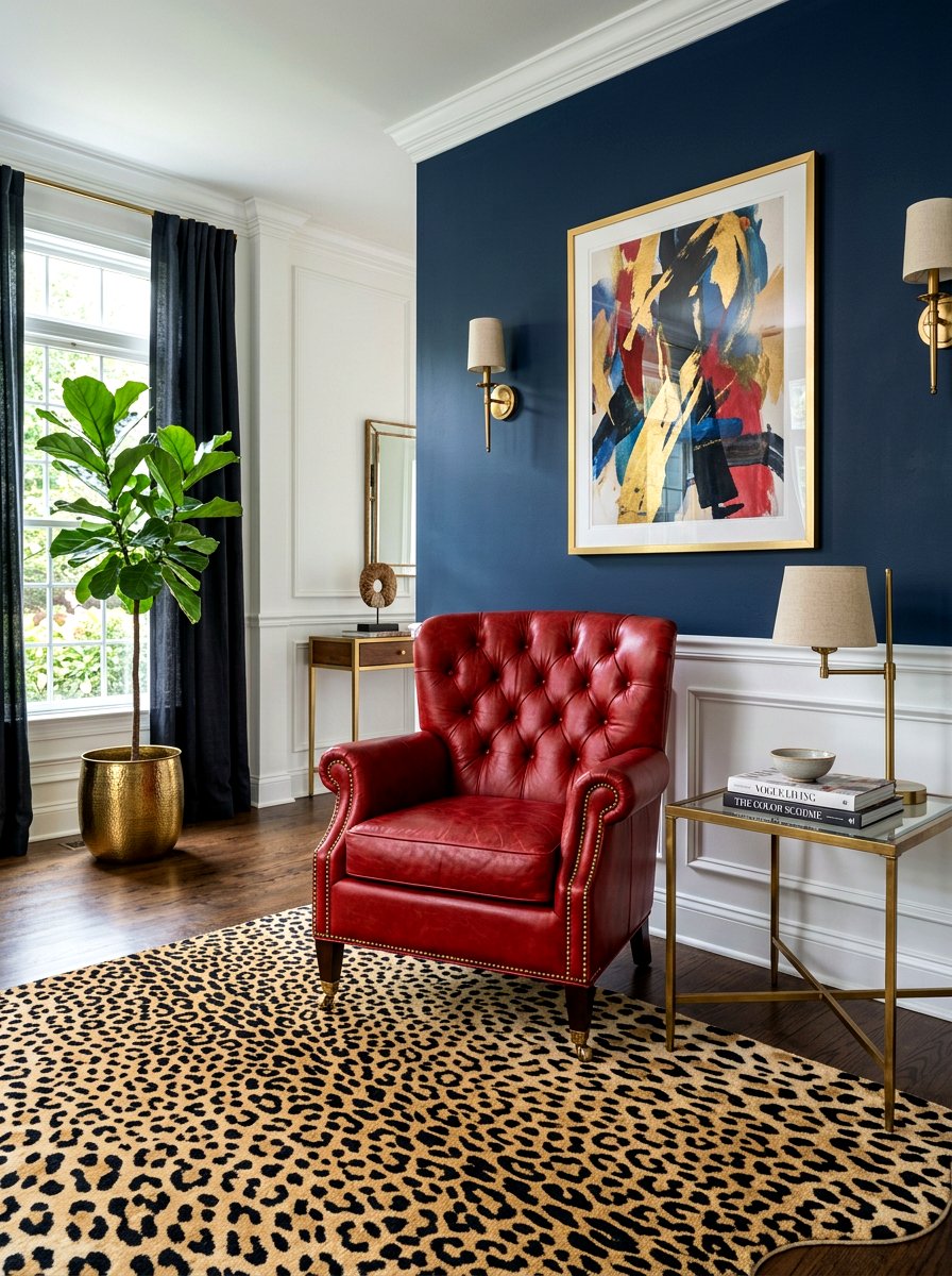 Red Leather Chair Bold Decor - 30 leather accent chair ideas