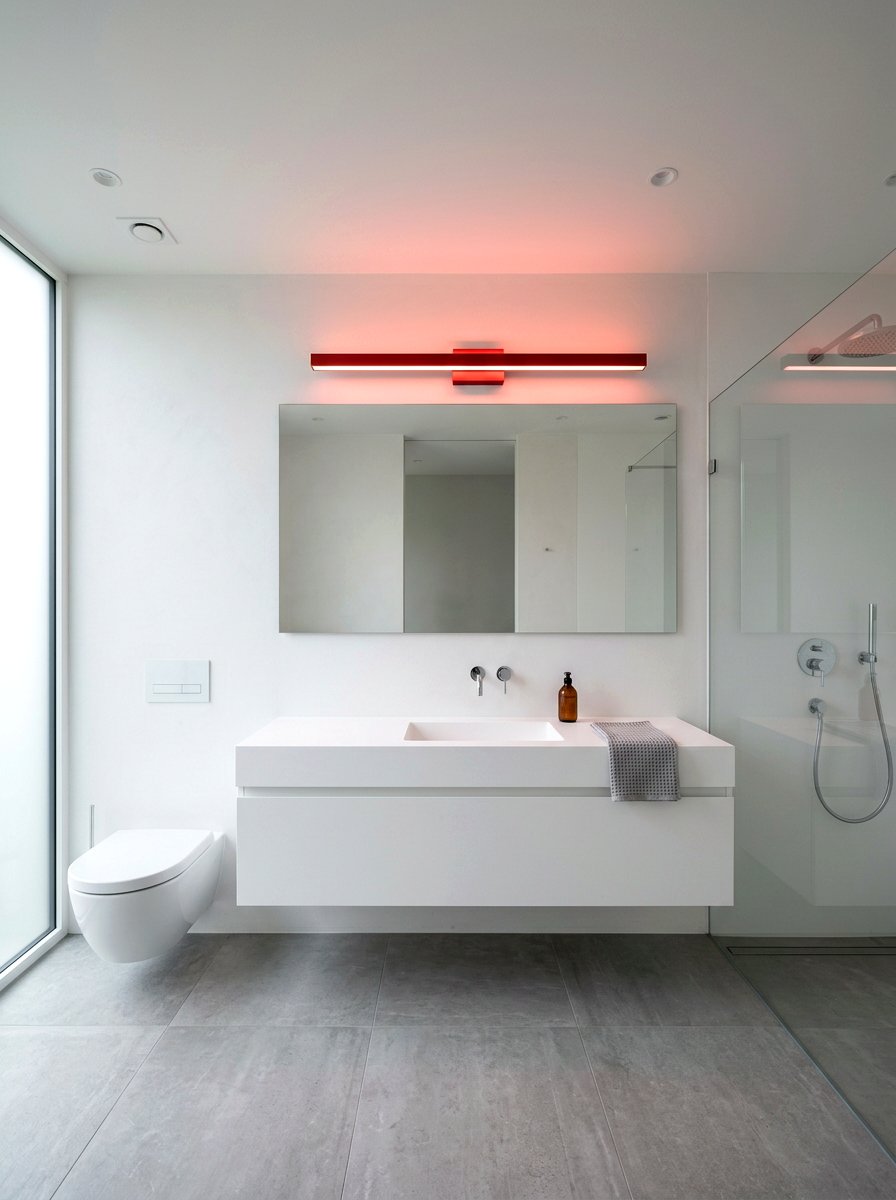 Red Modern Bar Lighting - 30 red light bathroom decor ideas