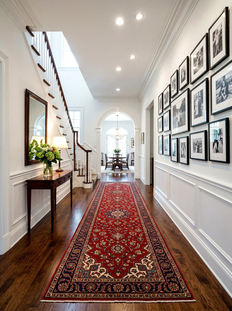 Red Persian Runner Foyer - 30 antique rug foyer ideas