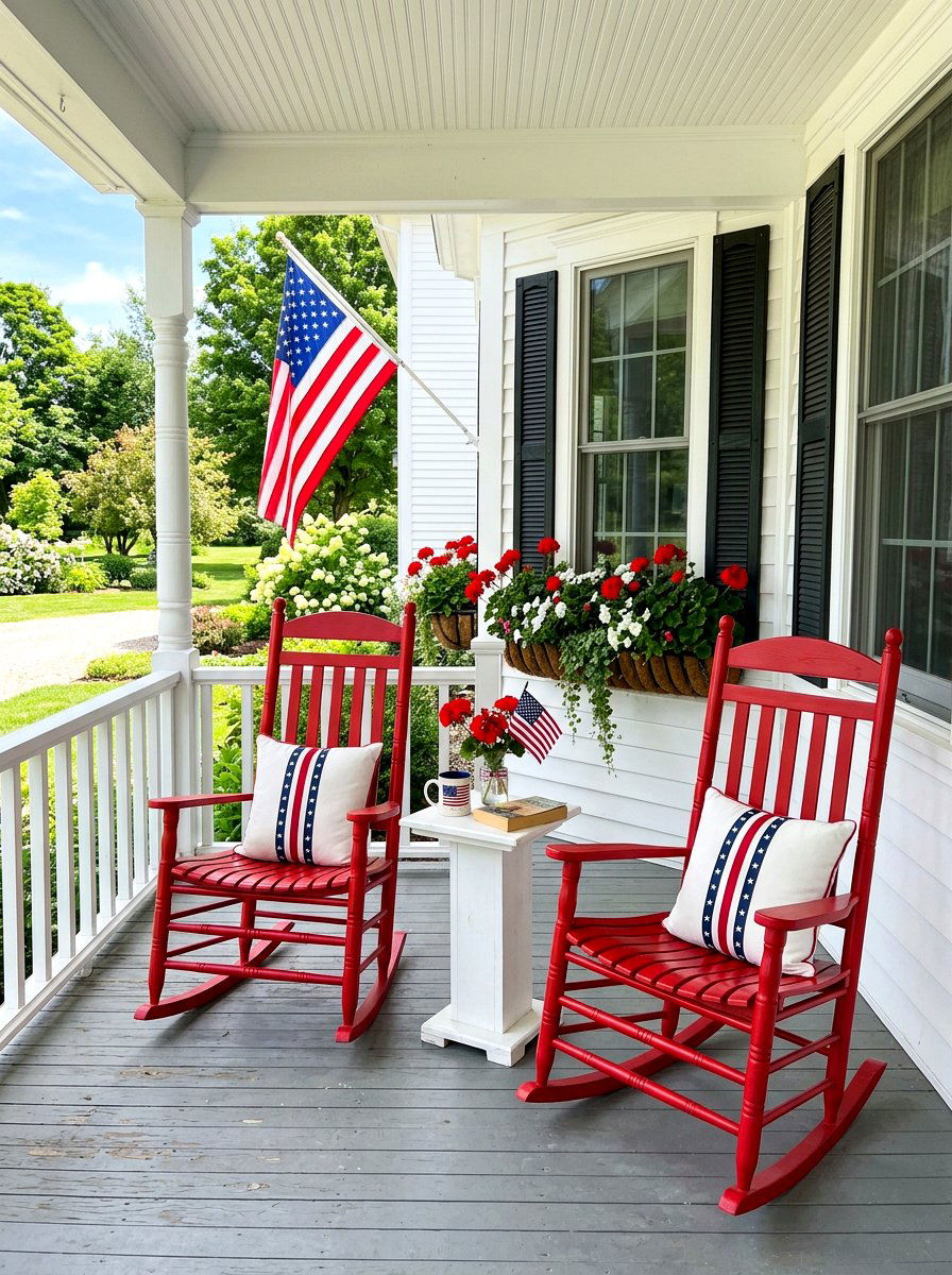 Red Rocking Chair Porch - 30 rocking chair porch styling ideas