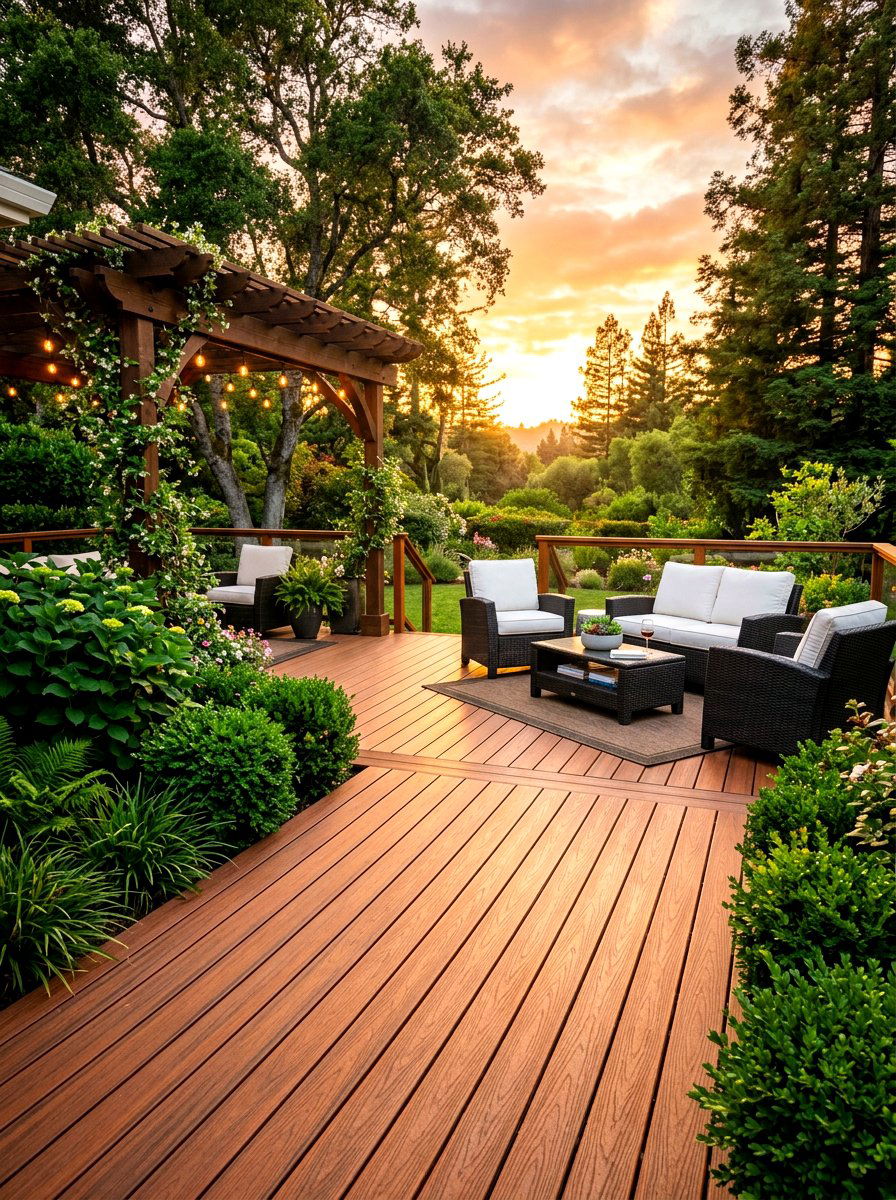 Redwood Composite Decking - 30 composite deck color ideas