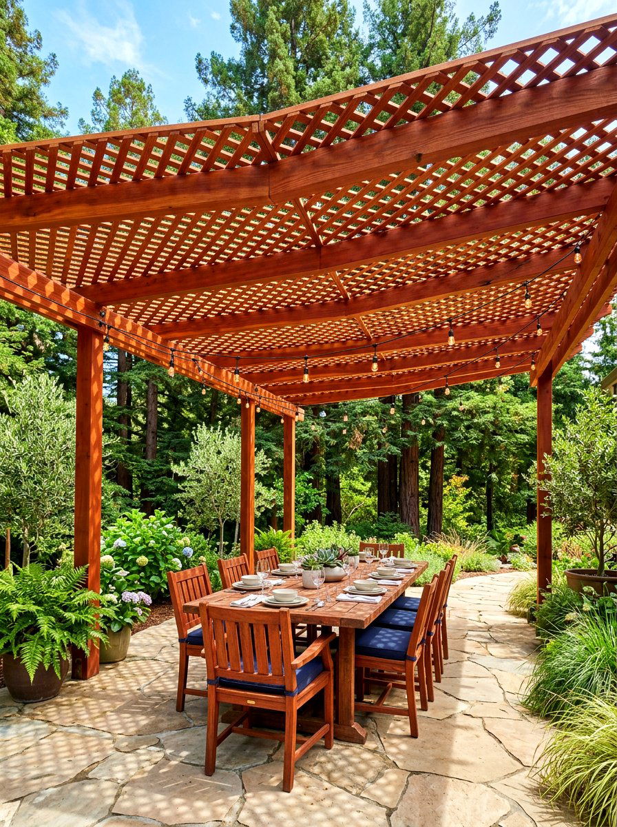 Redwood Lattice For Patio - 30 lattice fence ideas