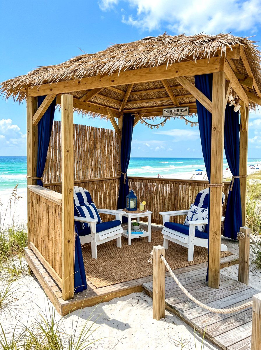 Reed Fencing Roll - 30 gazebo privacy ideas