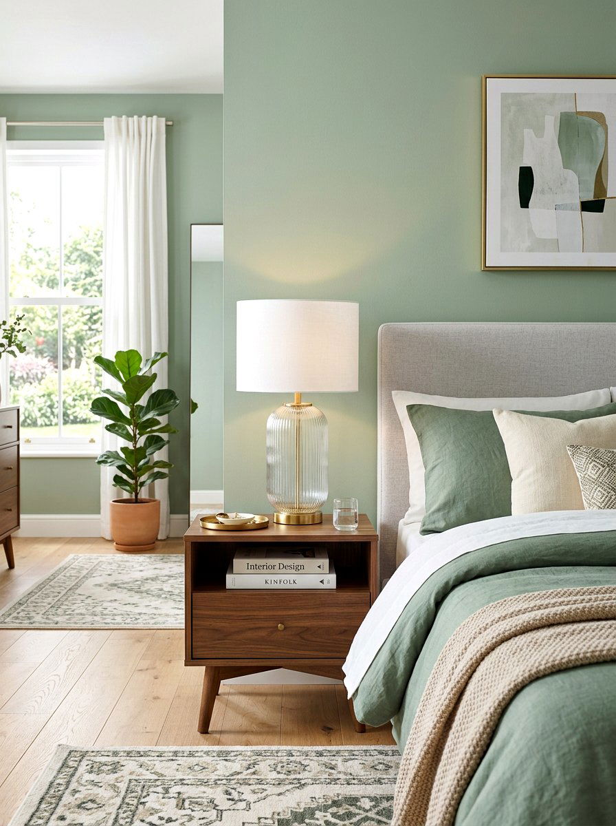 Reeded Glass Lamp - 30 bedside lighting ideas
