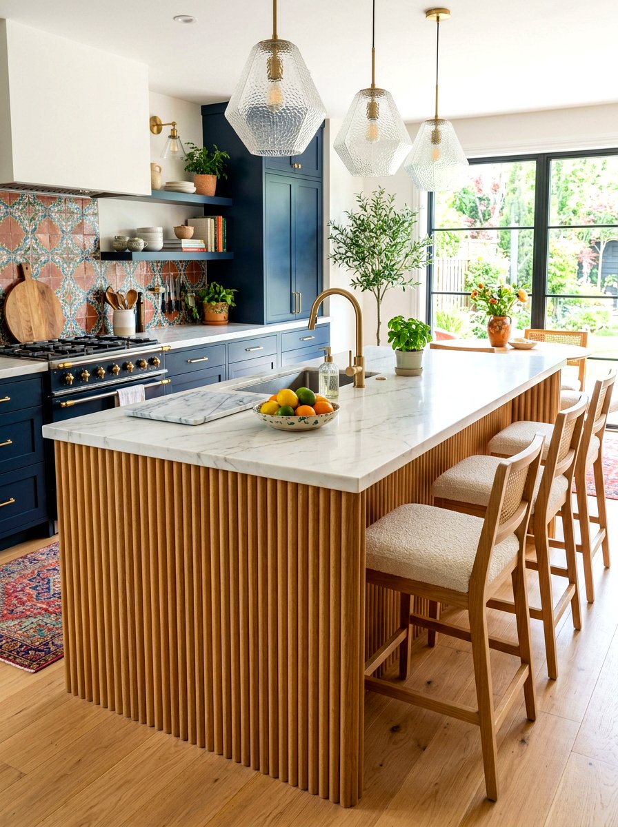 Reeded kitchen island with sink - 30 kitchen island with sink ideas
