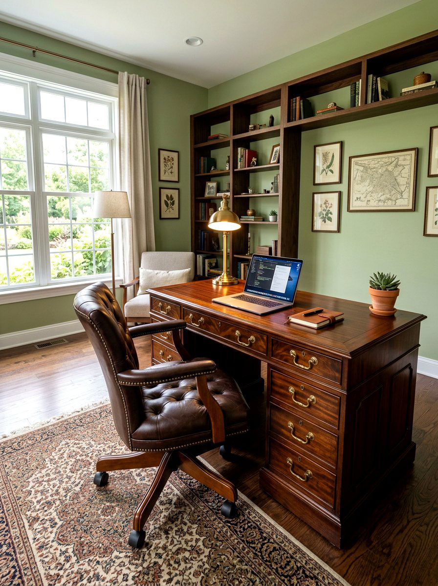 Refinished Antique Desk - 30 childhood bedroom revival ideas