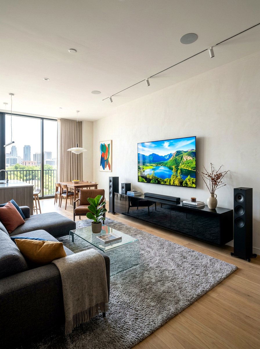 Reflective Media Console - 30 high gloss decor ideas