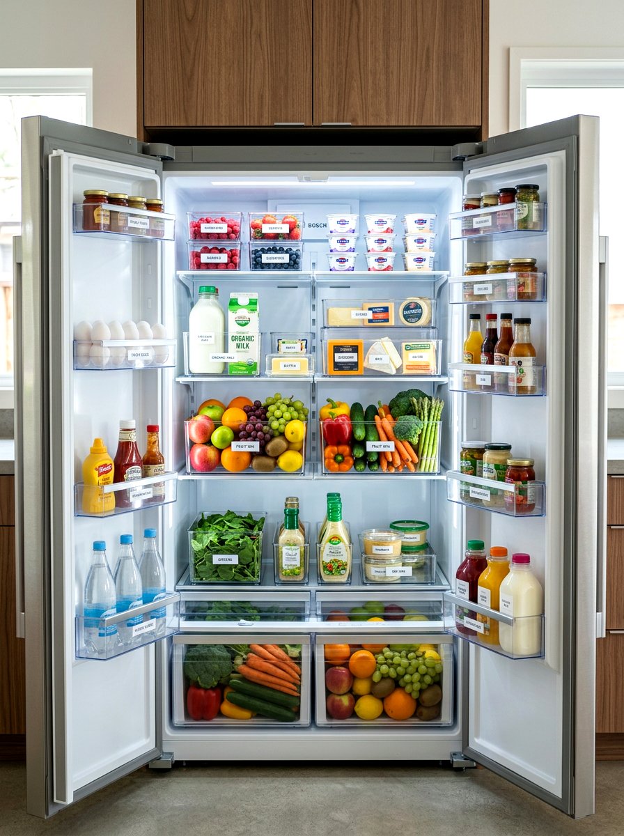 Refrigerator Bin - 30 kitchen organization ideas