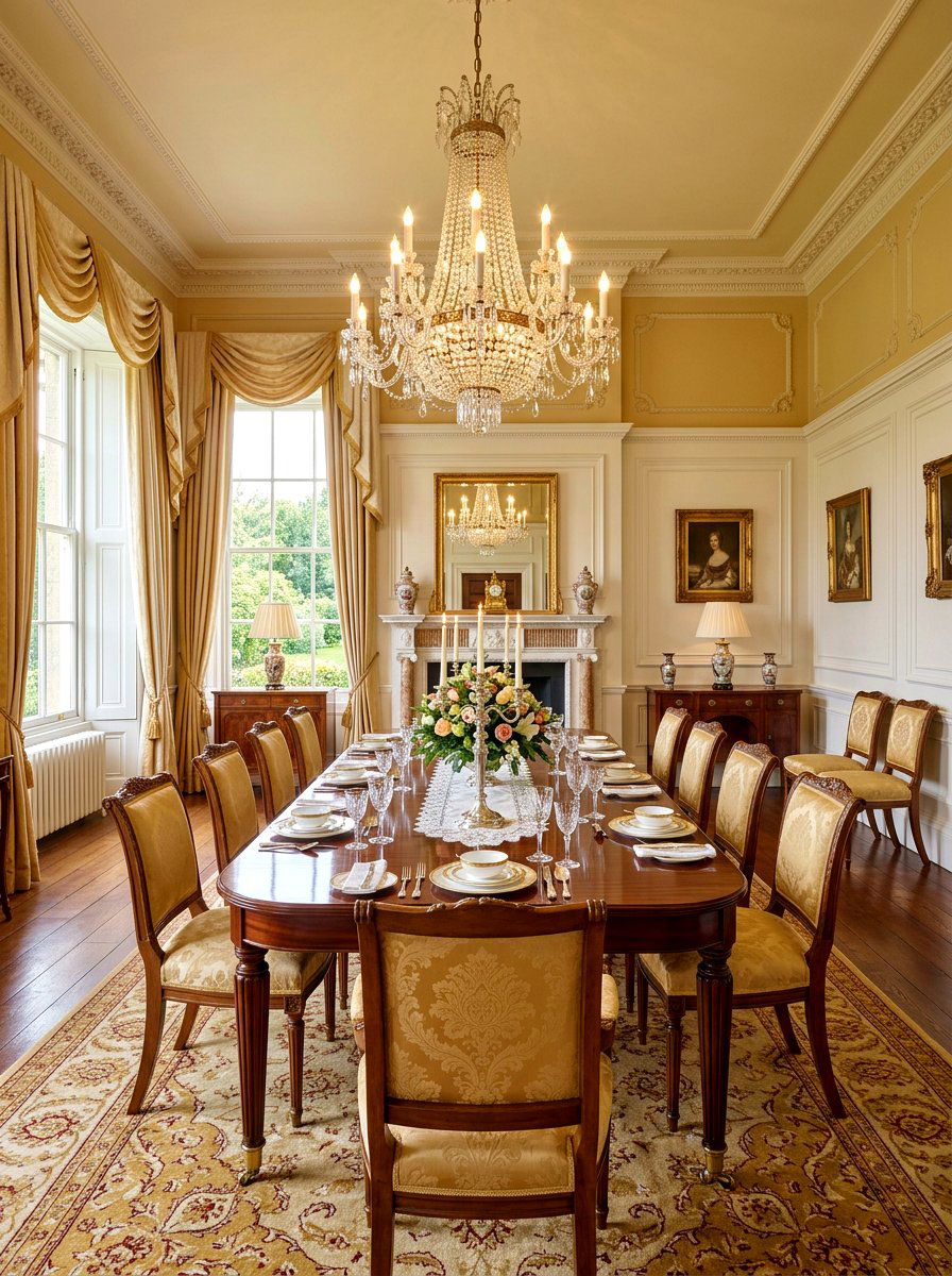 Regency Style Dining Room - 30 English dining room ideas