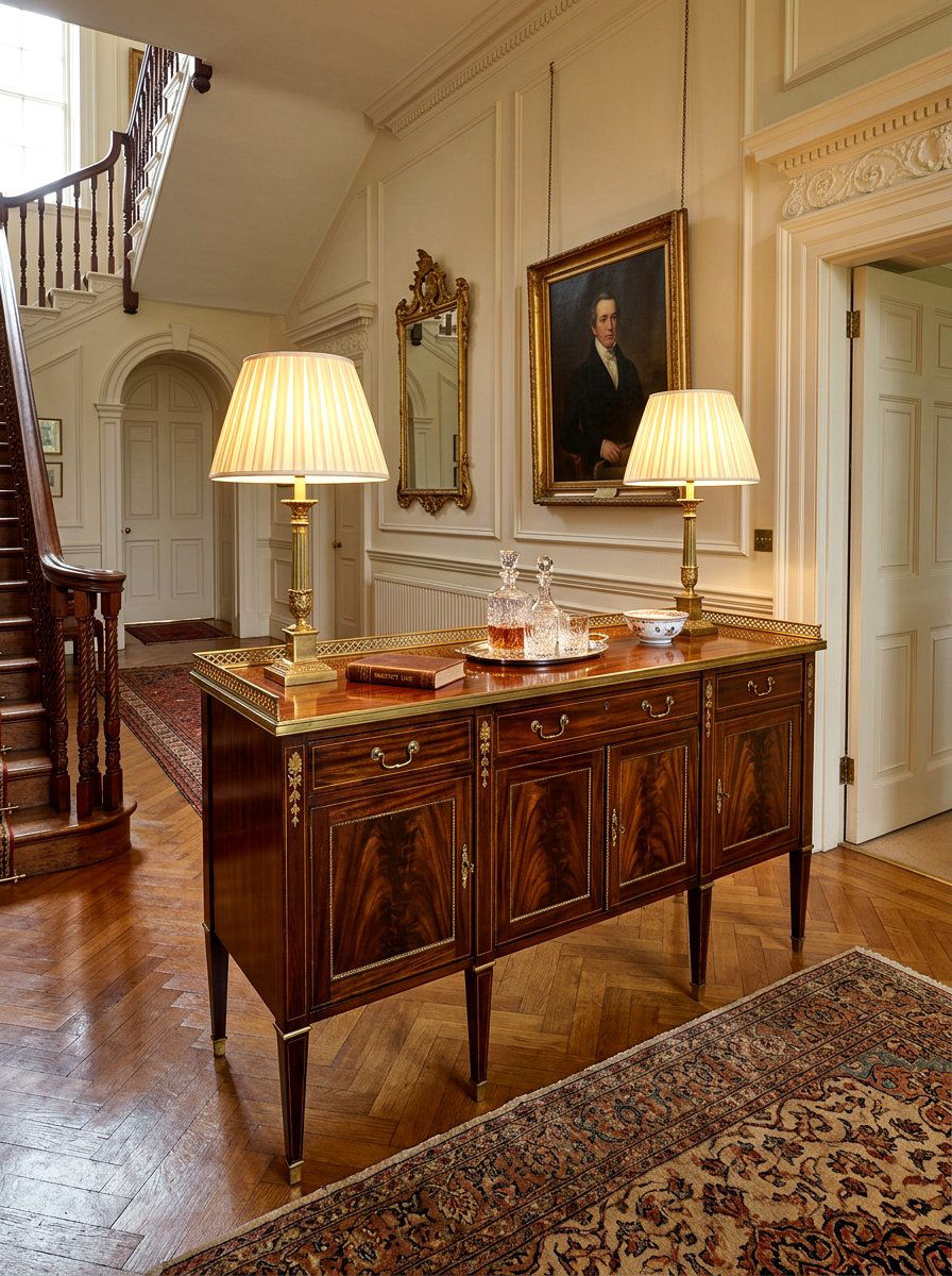Regency inlaid rosewood buffet - 30 antique sideboard ideas