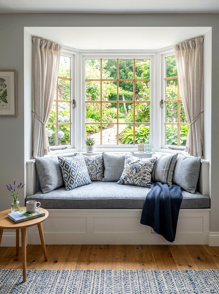 Relaxing Window Seat - 30 camera ready home styling ideas