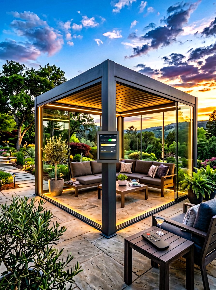Remote Control Gazebo Lighting - 30 gazebo lighting ideas