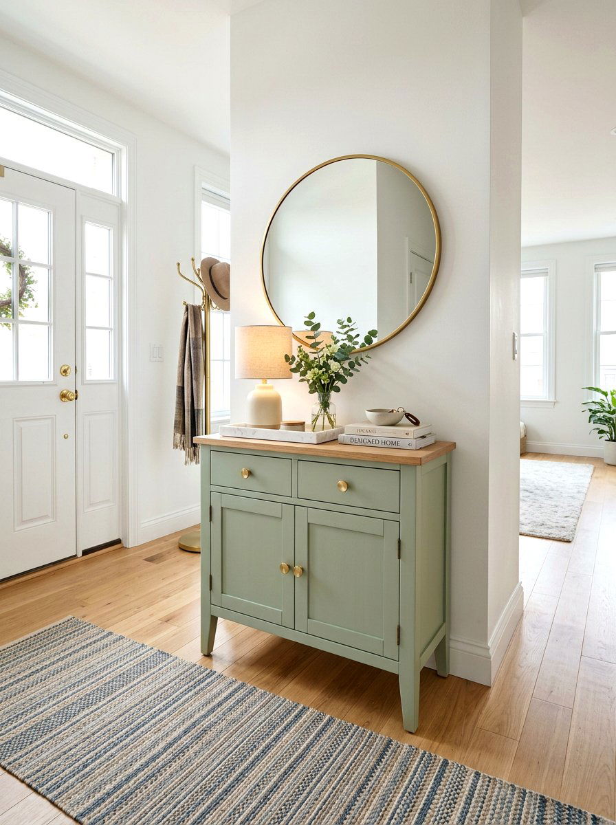 Removable cabinet knobs - 30 renter friendly entryway ideas