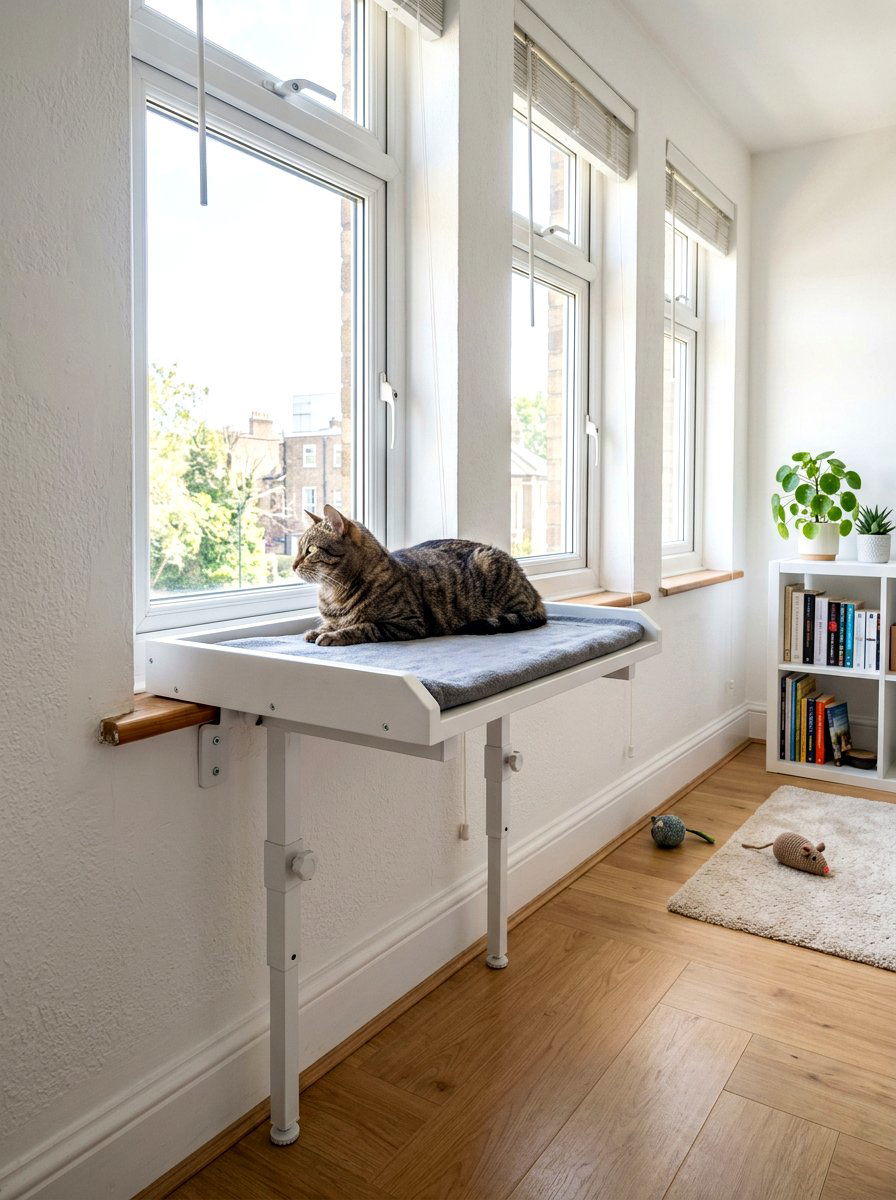 Removable cat sill extension - 30 cat window perch ideas