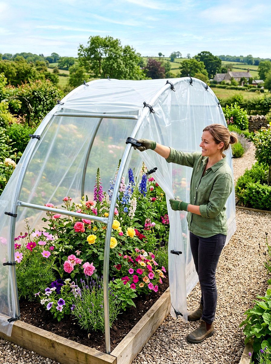 Removable hoop house cover - 30 hoop house garden ideas