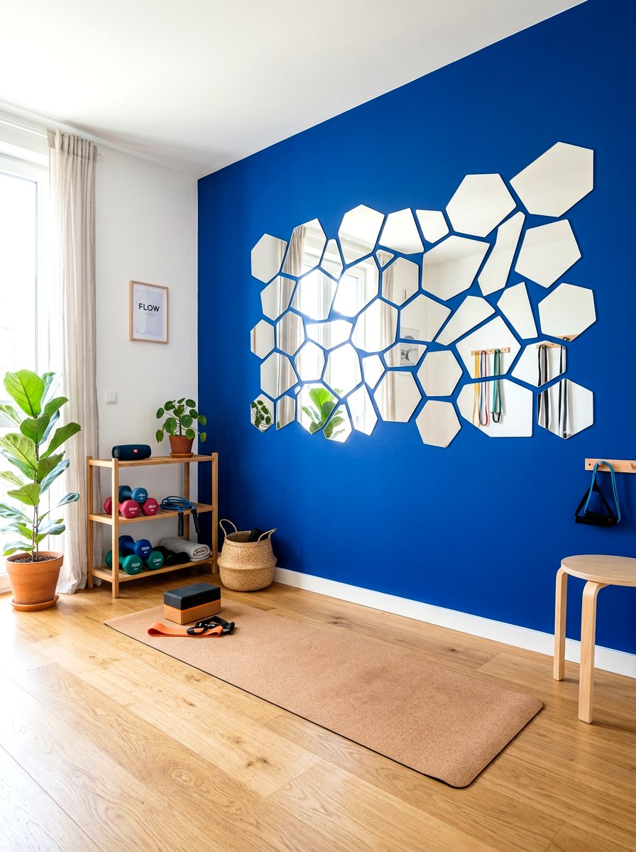 Removable mirror sticker - 30 workout room mirror ideas
