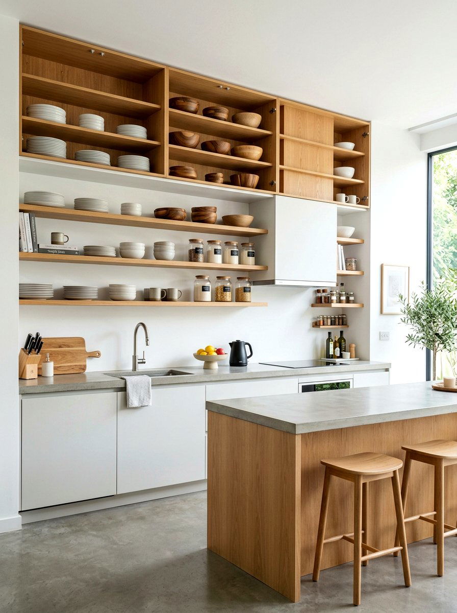 Remove Cabinet Doors - 30 budget kitchen ideas