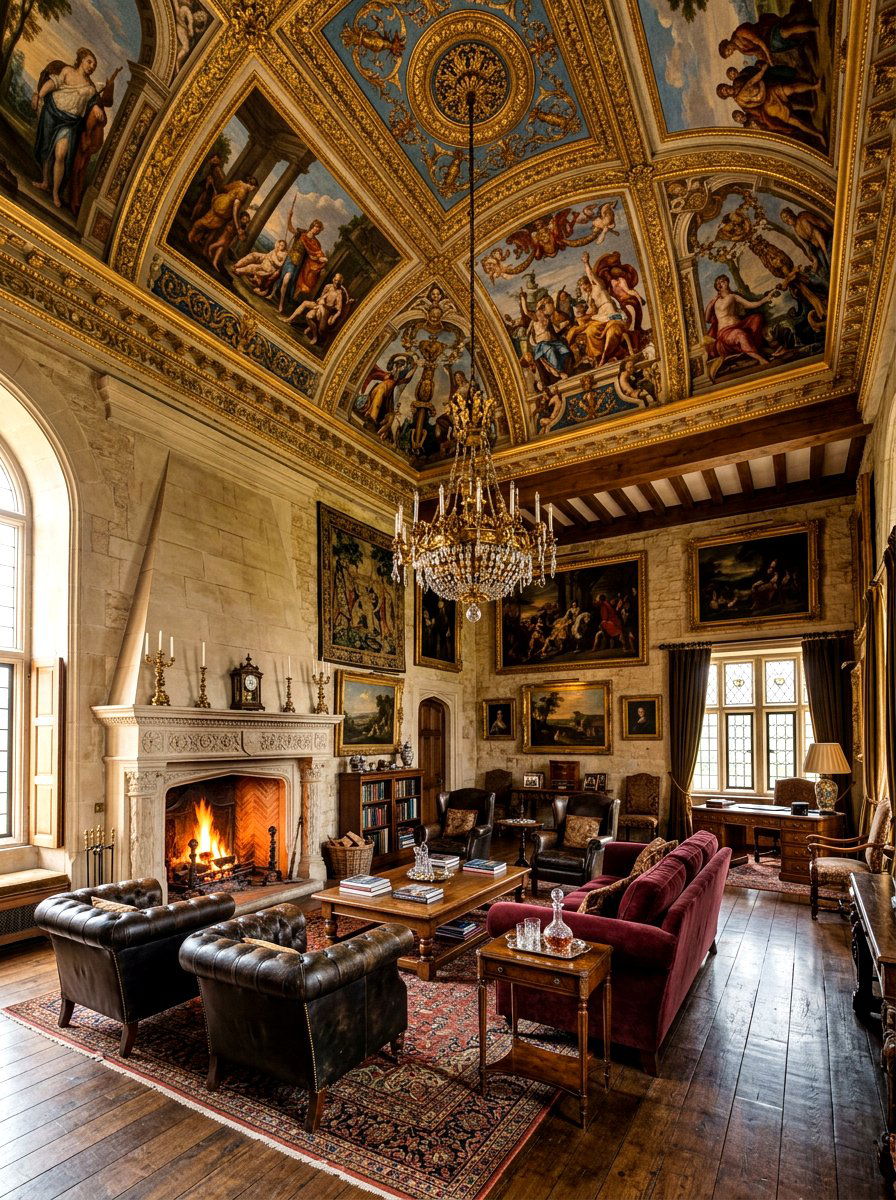 Renaissance ceiling mural - 30 ceiling mural ideas