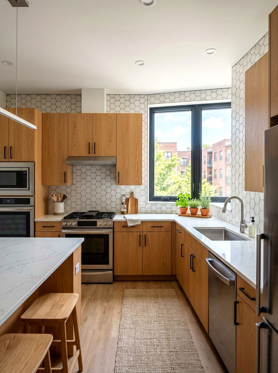 Rental Apartment Kitchen Tile - 30 peel and stick tile ideas