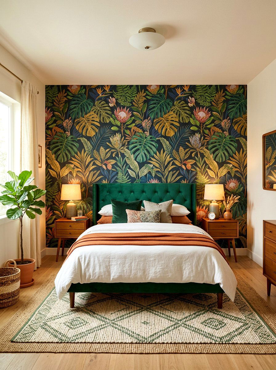 Rental friendly wallpaper - 30 viral apartment decor ideas