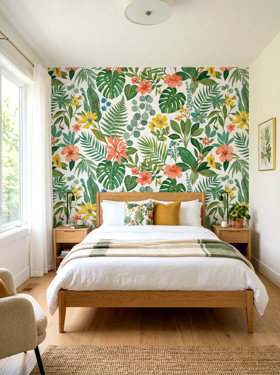Renter Friendly Wallpaper - 30 collected apartment decor ideas