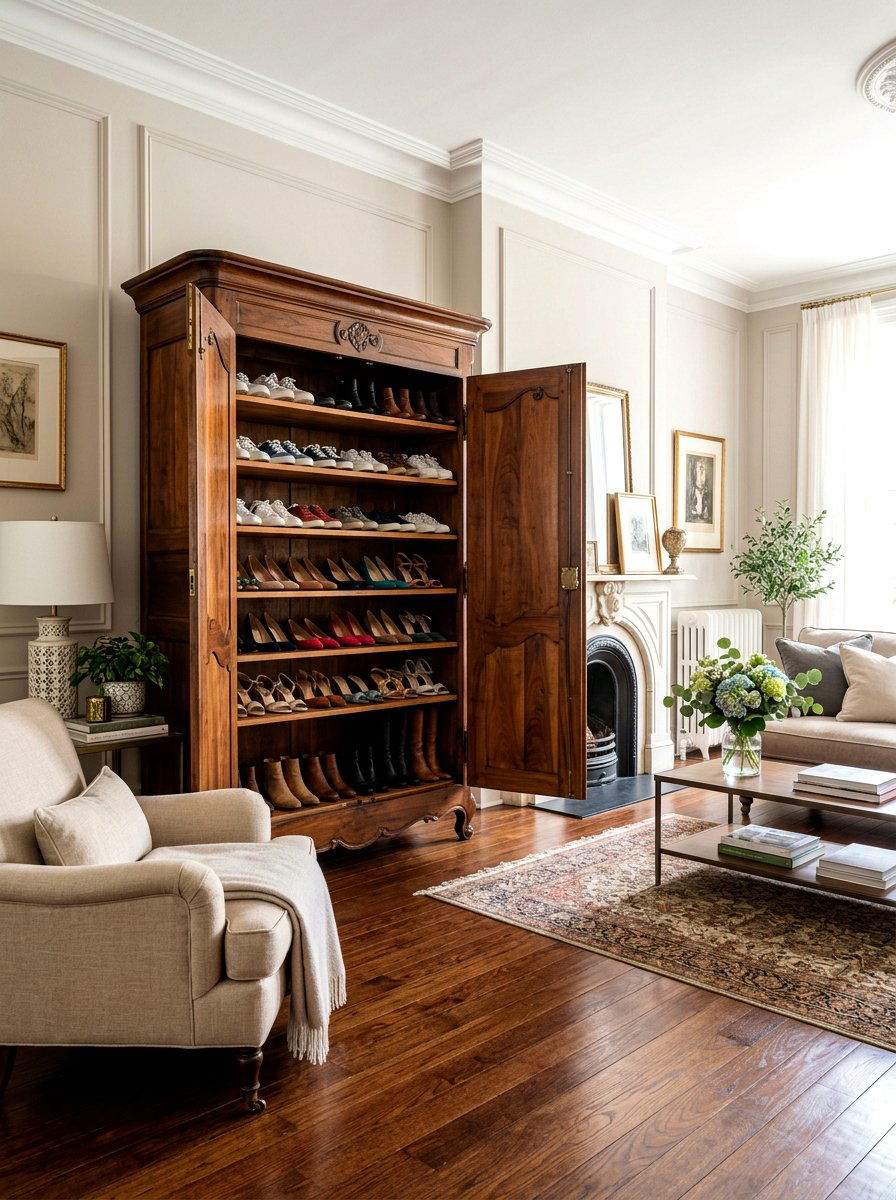 Repurposed Furniture For Shoes - 30 shoe storage ideas