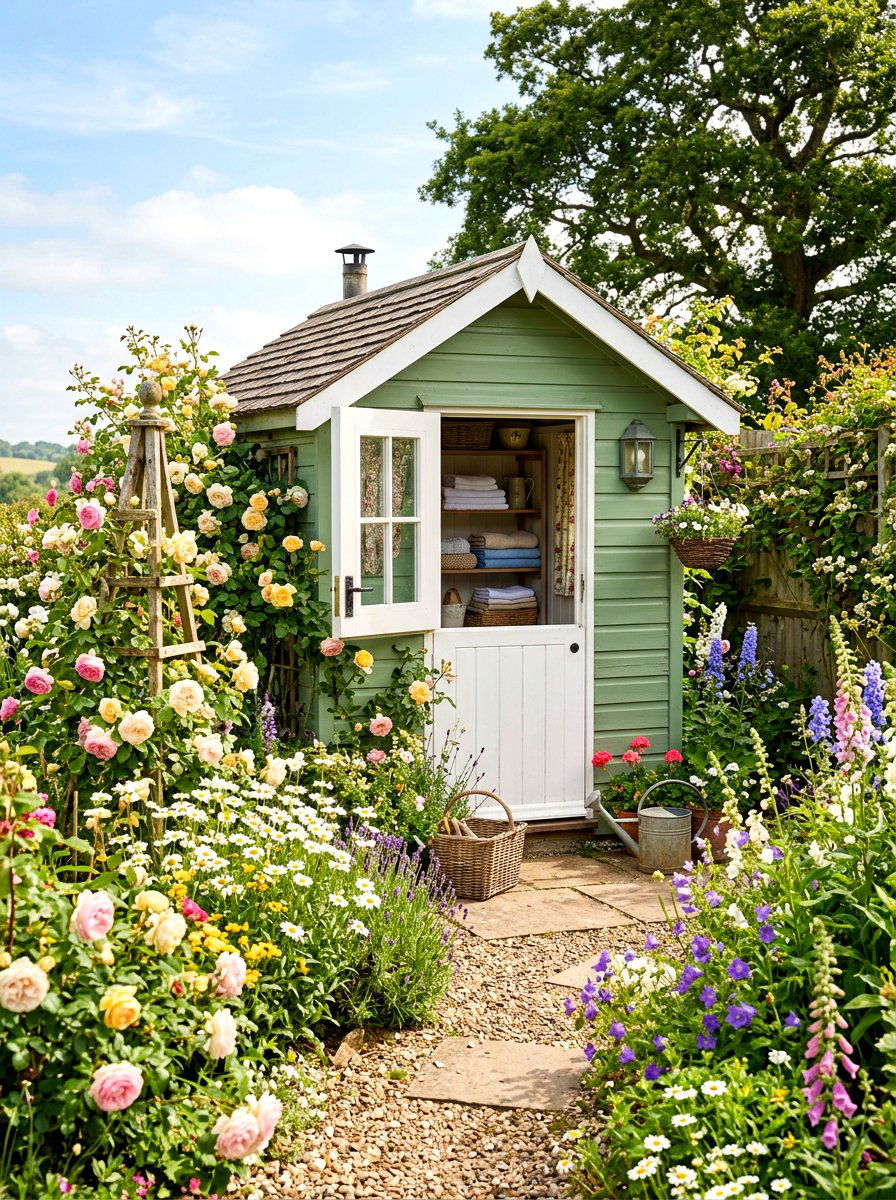 Repurposed Garden Shed - 30 outdoor changing room ideas