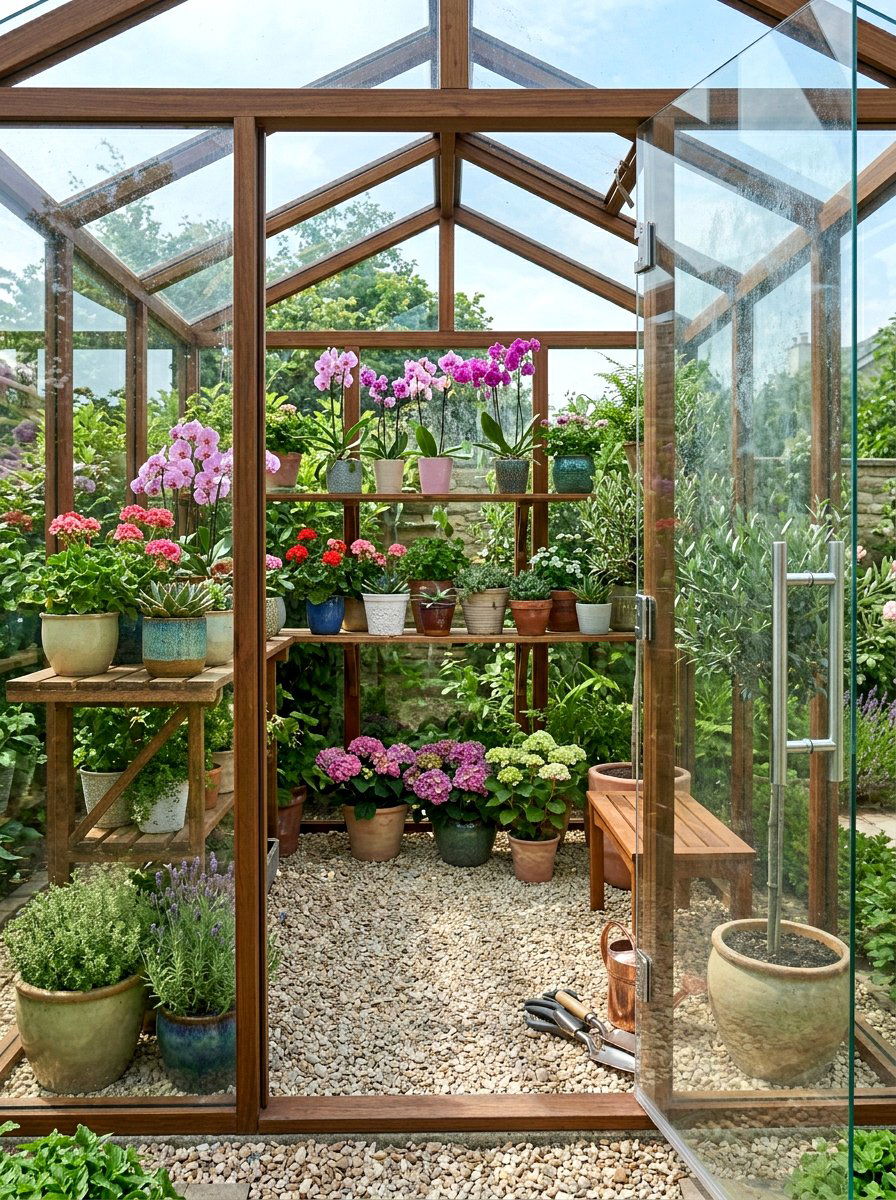 Repurposed Shower Door Greenhouse - 30 budget greenhouse ideas