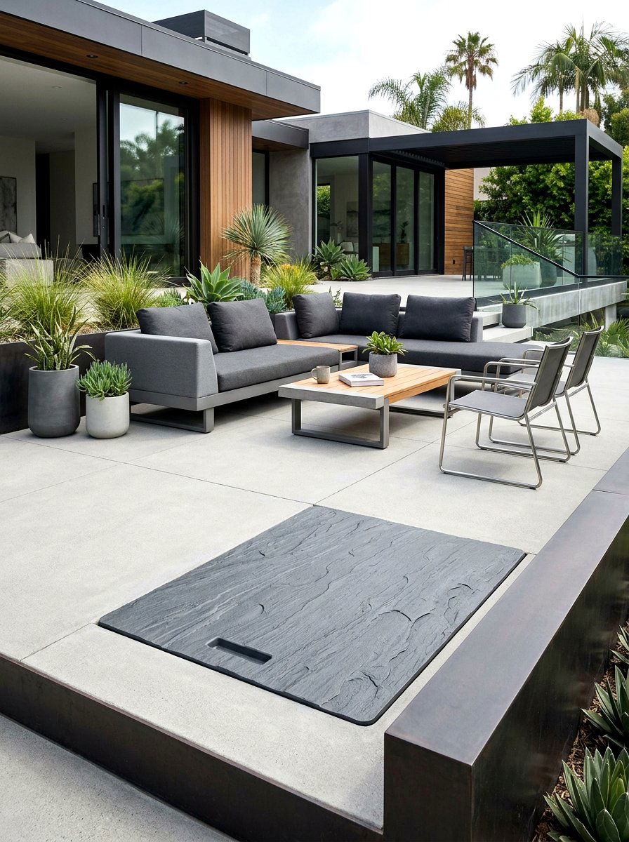 Resin Base Cover - 30 patio umbrella base styling ideas