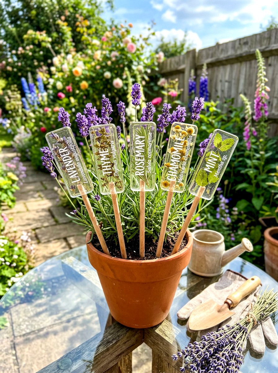 Resin Garden Marker - 30 herb garden marker ideas