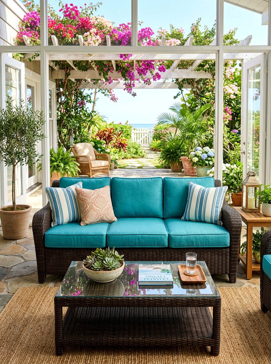 Resin Wicker Sofa - 30 garden furniture ideas