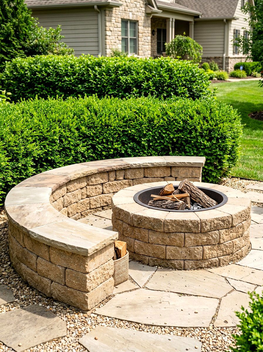 Retaining Wall Block Fire Pit - 30 budget fire pit ideas