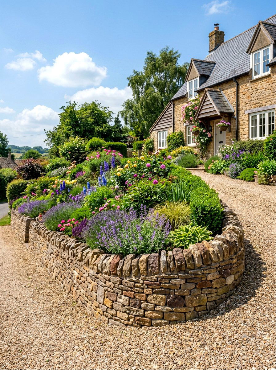 Retaining Wall Driveway - 30 driveway landscaping ideas