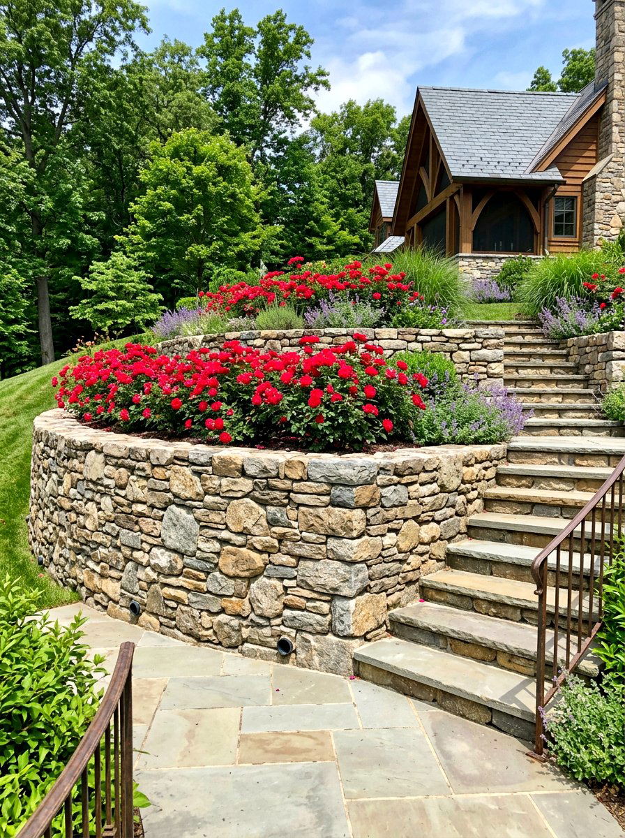 Retaining Wall - 30 drainage landscaping ideas