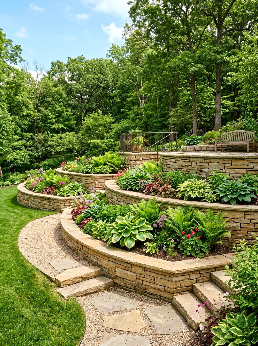 Retaining Walls - 30 erosion control landscaping ideas
