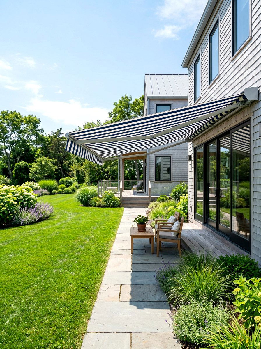 Retractable Awning Walkway - 30 covered walkway ideas