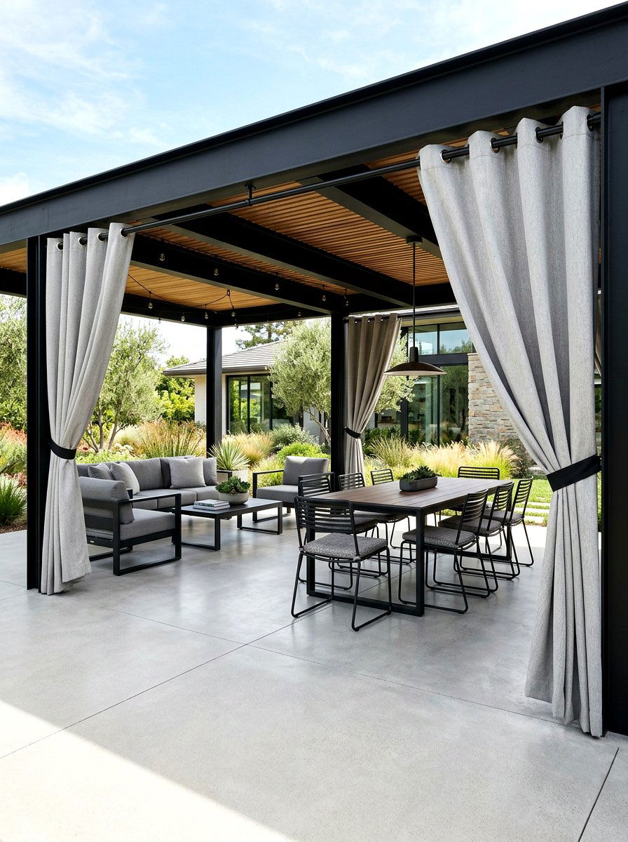 Retractable Canopy Patio Pergola - 30 patio pergola dining ideas