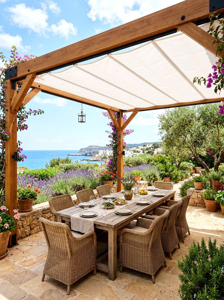 Retractable canopy pergola - 30 modern pergola ideas