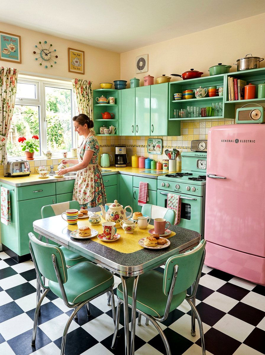 Retro 1950s Tea Kitchen