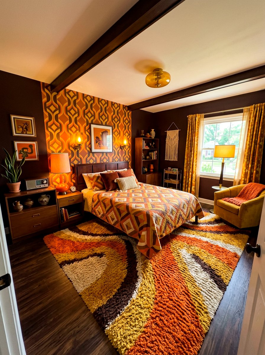 Retro Chocolate Cherry Bedroom - 30 chocolate cherry bedroom ideas