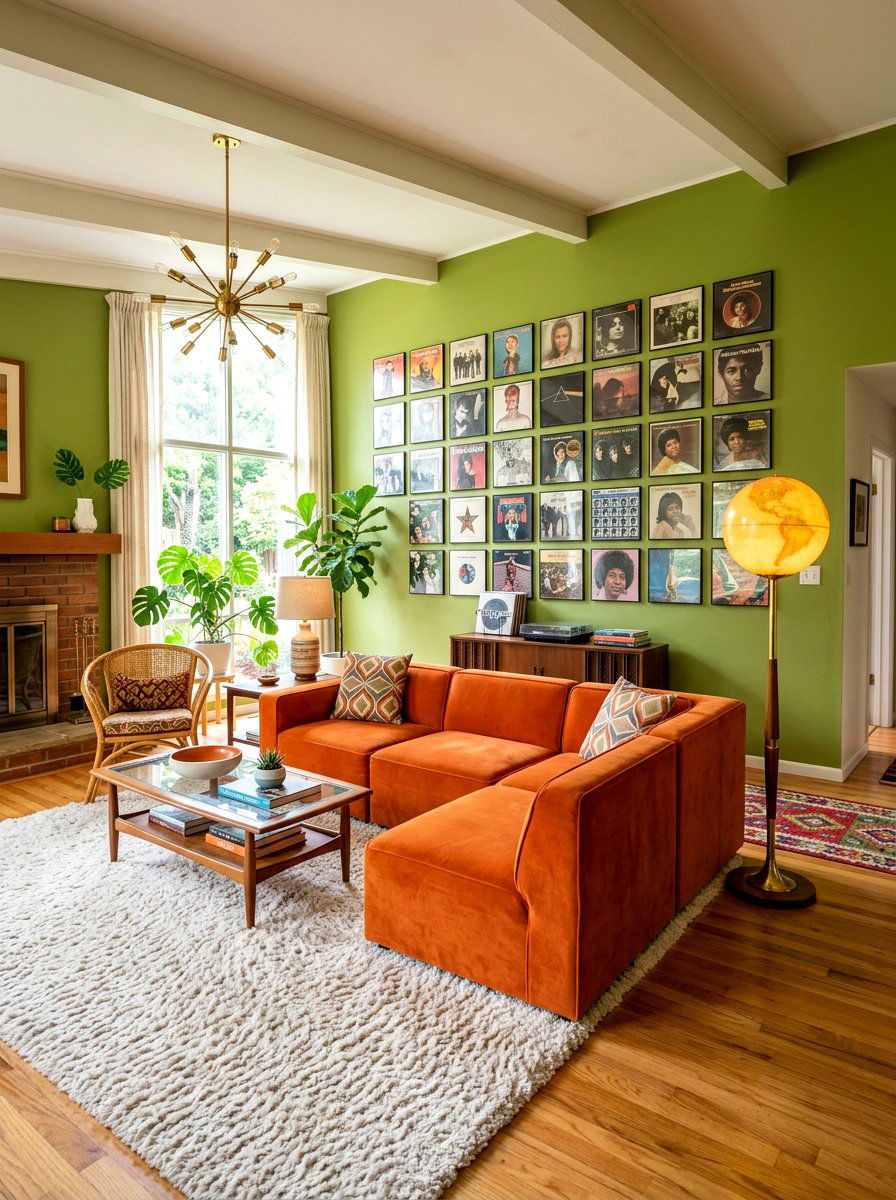 Retro Eclectic Living Room - 30 eclectic living room ideas