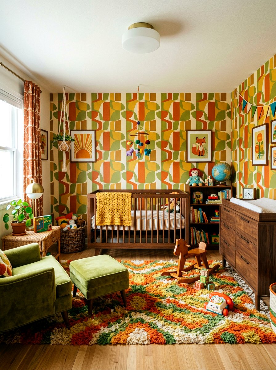 Retro Girl Nursery - 30 girl nursery ideas