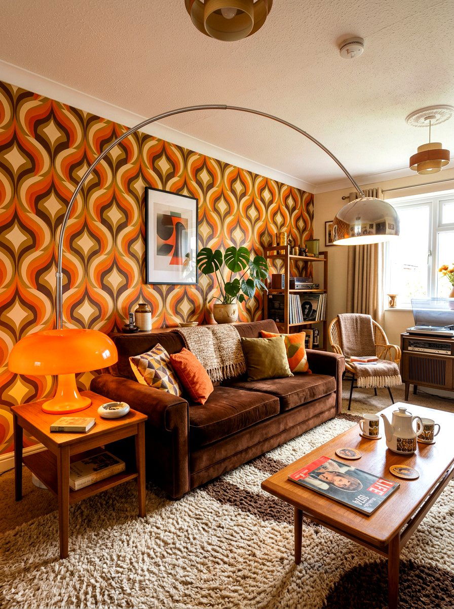 Retro Living Room Lighting - 30 lamp lit living room ideas