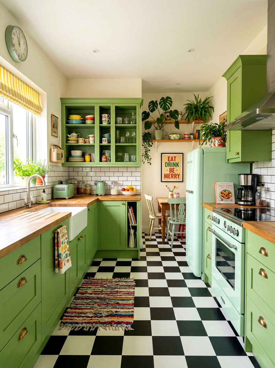 Retro Matcha Kitchen - 30 matcha kitchen ideas