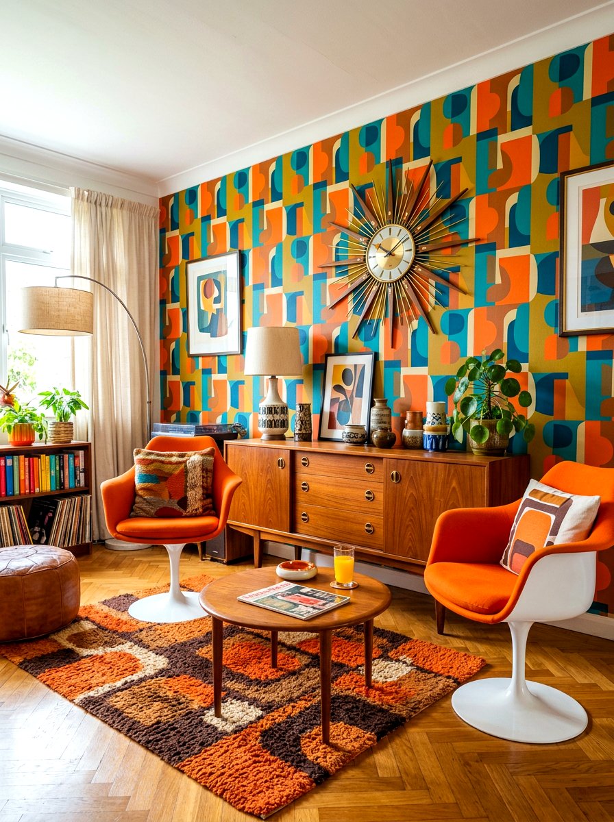 Retro Mid Century Maximalism - 30 anti minimal living room ideas