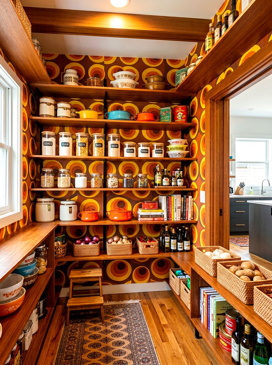 Retro Pantry Wallpaper - 30 pantry wallpaper ideas