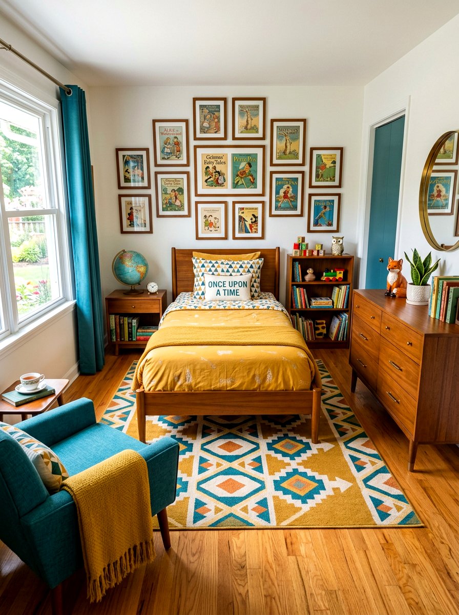 Retro Storybook Bedroom - 30 storybook bedroom decor ideas