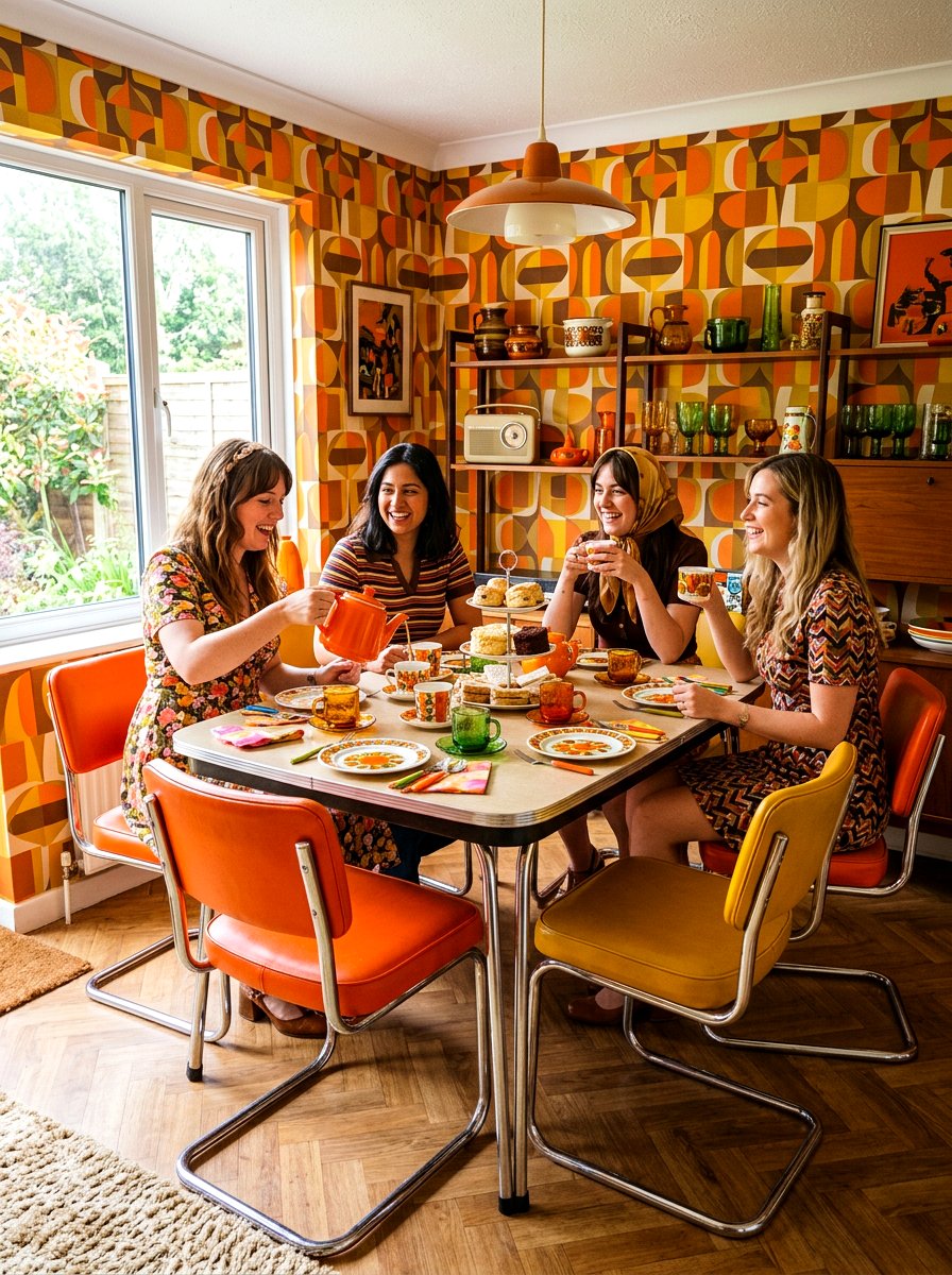 Retro Tea Party Room - 30 tea party dining room ideas