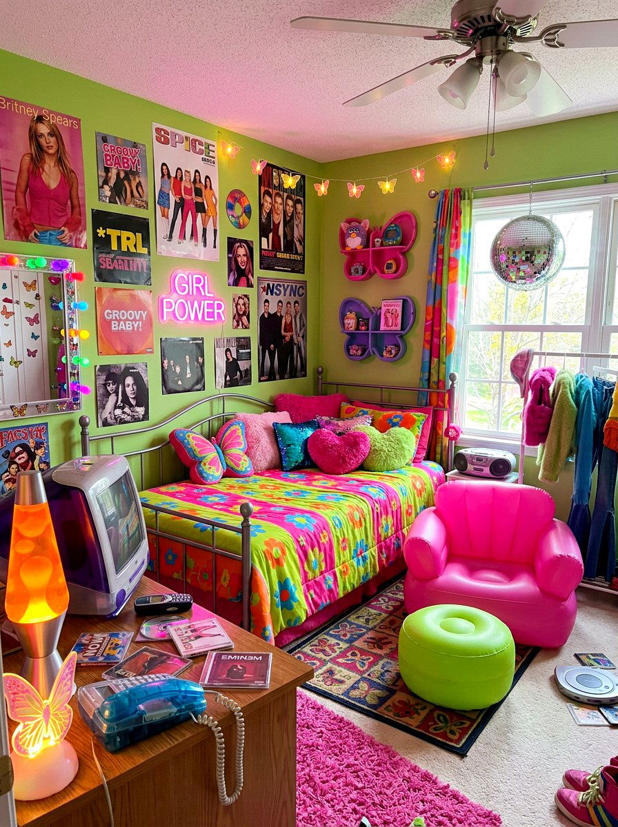 Retro Y2K Bedroom Style - 30 college bedroom ideas