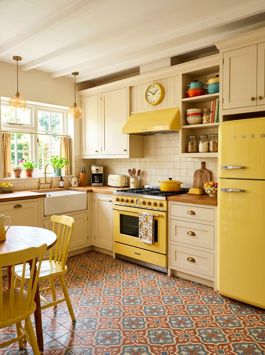 Retro Yellow Kitchen Appliance - 30 butter yellow kitchen ideas